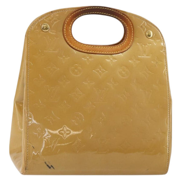 LOUIS VUITTON Monogram Vernis Maple Drive Hand Bag Noisette M91376 Auth gh2083