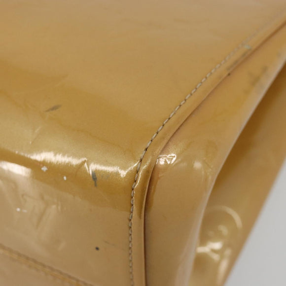 LOUIS VUITTON Monogram Vernis Maple Drive Hand Bag Noisette M91376 Auth gh2083