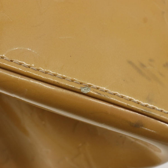 LOUIS VUITTON Monogram Vernis Maple Drive Hand Bag Noisette M91376 Auth gh2083