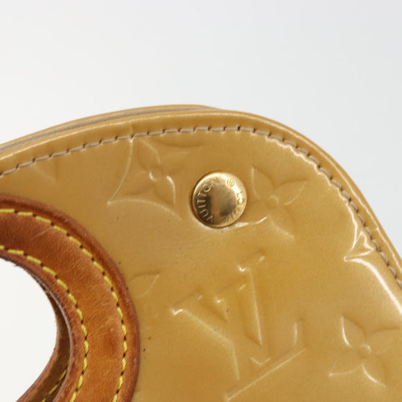 LOUIS VUITTON Monogram Vernis Maple Drive Hand Bag Noisette M91376 Auth gh2083