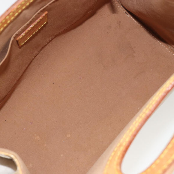 LOUIS VUITTON Monogram Vernis Maple Drive Hand Bag Noisette M91376 Auth gh2083