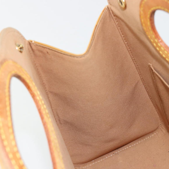 LOUIS VUITTON Monogram Vernis Maple Drive Hand Bag Noisette M91376 Auth gh2083