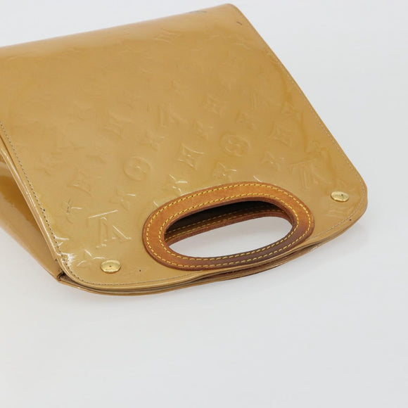 LOUIS VUITTON Monogram Vernis Maple Drive Hand Bag Noisette M91376 Auth gh2083