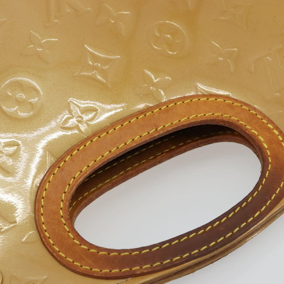 LOUIS VUITTON Monogram Vernis Maple Drive Hand Bag Noisette M91376 Auth gh2083