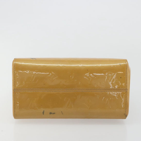 LOUIS VUITTON Monogram Vernis Maple Drive Hand Bag Noisette M91376 Auth gh2083