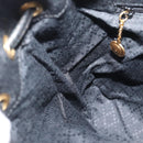 GUCCI Bamboo Backpack Suede Black Gold 003 1956 0030 Auth gh2084A-21