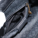 GUCCI Bamboo Backpack Suede Black Gold 003 1956 0030 Auth gh2084A-23