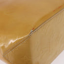 LOUIS VUITTON Monogram Vernis Reade PM Hand Bag Beige M91144 LV Auth gh2085-9