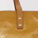 LOUIS VUITTON Monogram Vernis Reade PM Hand Bag Beige M91144 LV Auth gh2085-17