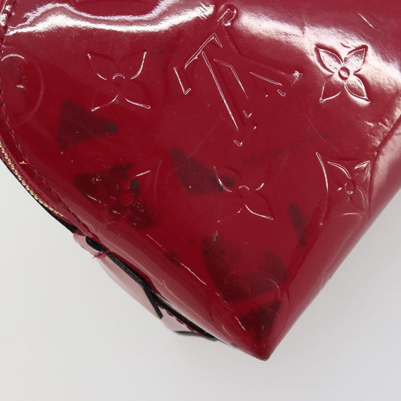 LOUIS VUITTON Vernis Pochette Cosmetic Pouch Rose Indian M90009 Auth gh2086