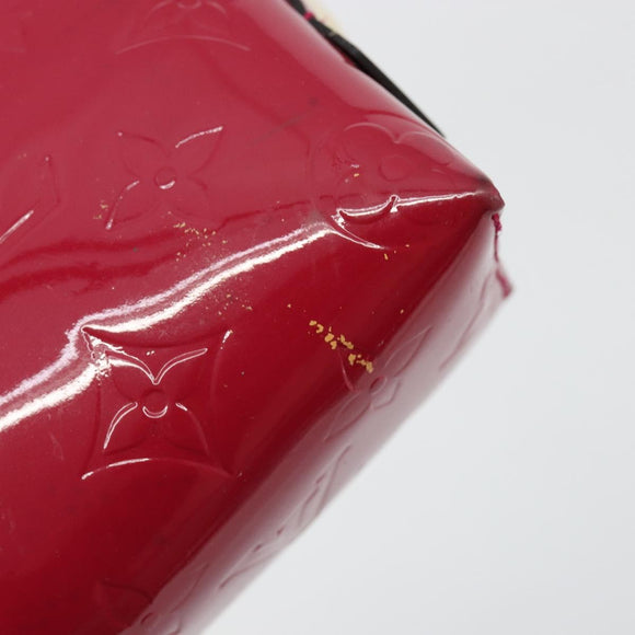 LOUIS VUITTON Vernis Pochette Cosmetic Pouch Rose Indian M90009 Auth gh2086