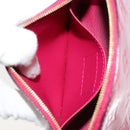 LOUIS VUITTON Vernis Pochette Cosmetic Pouch Rose Indian M90009 Auth gh2086-11