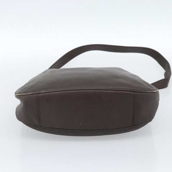 GUCCI Bamboo Shoulder Bag Leather 2way Brown Gold 001 1781 1638 Auth gh2088