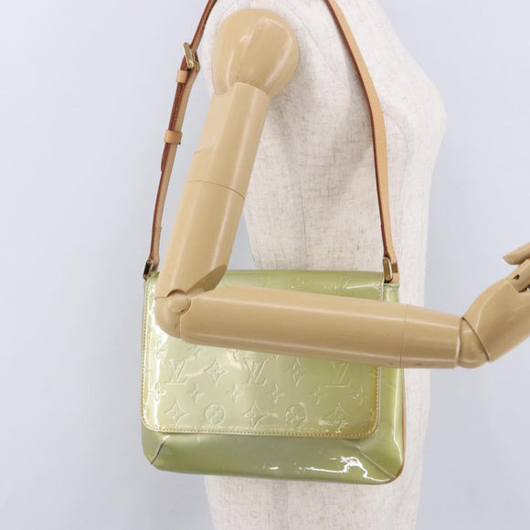 LOUIS VUITTON Monogram Vernis Thompson Street Bag Gris M91008 LV Auth gh2090