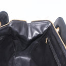 CHANEL Matelasse Chain Shoulder Bag Lamb Skin Black Gold CC Auth gh2091-18