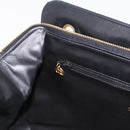 CHANEL Matelasse Chain Shoulder Bag Lamb Skin Black Gold CC Auth gh2091-19