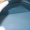 LOUIS VUITTON Monogram Vernis Houston Hand Bag Baby Blue M91005 LV Auth gh2092-11
