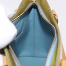 LOUIS VUITTON Monogram Vernis Houston Hand Bag Baby Blue M91005 LV Auth gh2092-18