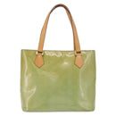 LOUIS VUITTON Monogram Vernis Houston Hand Bag Baby Blue M91005 LV Auth gh2092-13