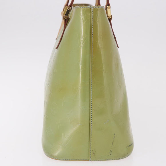LOUIS VUITTON Monogram Vernis Houston Handtasche Babyblau M91005 LV Auth gh2092