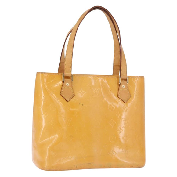 LOUIS VUITTON Monogram Vernis Houston Tasche Marshmallow Pink M91302 LV Auth gh2094