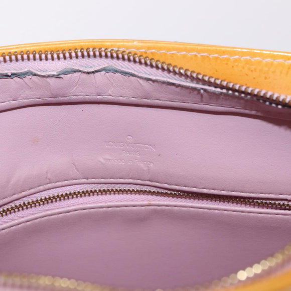 LOUIS VUITTON Monogram Vernis Houston Tasche Marshmallow Pink M91302 LV Auth gh2094