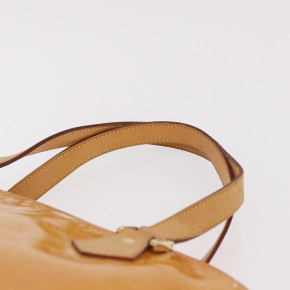 LOUIS VUITTON Monogram Vernis Houston Tasche Marshmallow Pink M91302 LV Auth gh2094