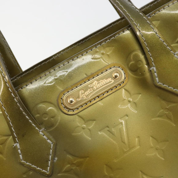 LOUIS VUITTON Monogram Vernis Wilshire PM Bag Gris Art Deco M91627 Auth gh2096