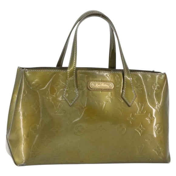 LOUIS VUITTON Monogram Vernis Wilshire PM Bag Gris Art Deco M91627 Auth gh2096