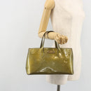 LOUIS VUITTON Monogram Vernis Wilshire PM Bag Gris Art Deco M91627 Auth gh2096-22