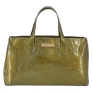 LOUIS VUITTON Monogram Vernis Wilshire PM Bag Gris Art Deco M91627 Auth gh2096-13