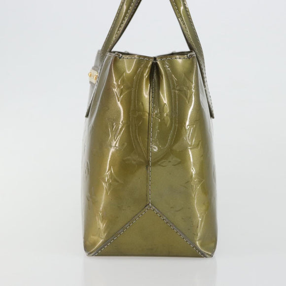 LOUIS VUITTON Monogram Vernis Wilshire PM Bag Gris Art Deco M91627 Auth gh2096