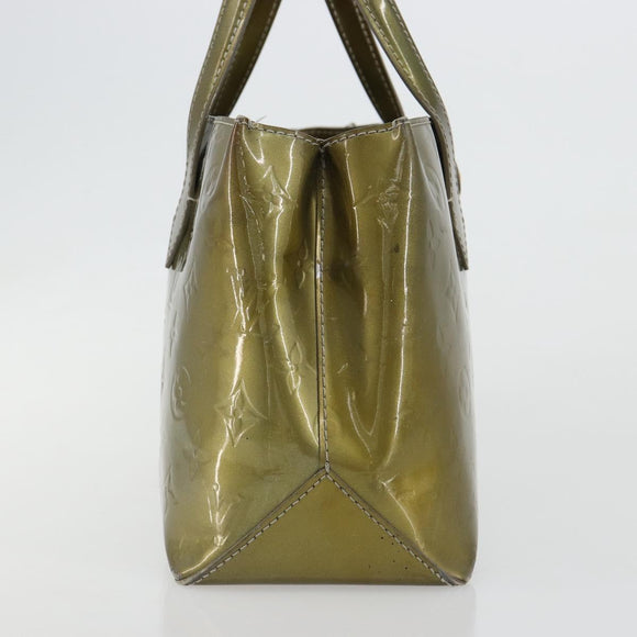 LOUIS VUITTON Monogram Vernis Wilshire PM Bag Gris Art Deco M91627 Auth gh2096