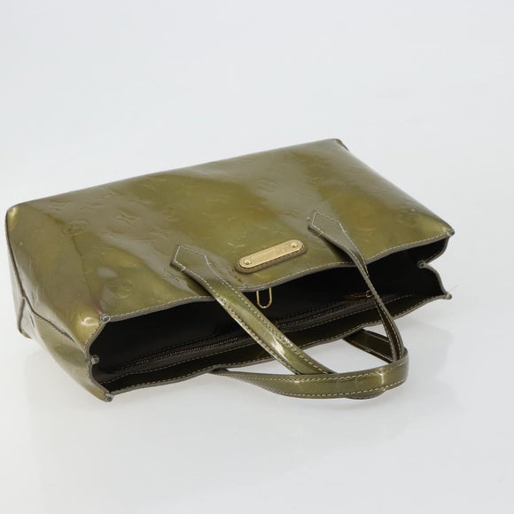 LOUIS VUITTON Monogram Vernis Wilshire PM Bag Gris Art Deco M91627 Auth gh2096