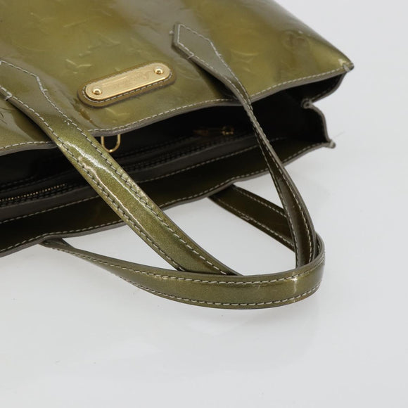 LOUIS VUITTON Monogram Vernis Wilshire PM Bag Gris Art Deco M91627 Auth gh2096