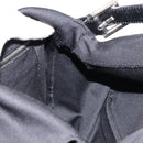 FENDI Mamma Baguette Shoulder Bag Cotton Jersey Black Silver Auth gh2097-22