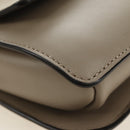 Chloe Fay Shoulder Bag Suede Beige Gold Auth gh2099-15