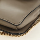 Chloe Fay Shoulder Bag Suede Beige Gold Auth gh2099-16