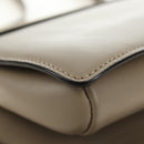 Chloe Fay Shoulder Bag Suede Beige Gold Auth gh2099-17