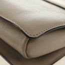 Chloe Fay Shoulder Bag Suede Beige Gold Auth gh2099-18