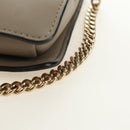 Chloe Fay Shoulder Bag Suede Beige Gold Auth gh2099-19