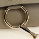 Chloe Fay Shoulder Bag Suede Beige Gold Auth gh2099-20