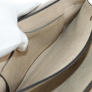 Chloe Fay Shoulder Bag Suede Beige Gold Auth gh2099-25