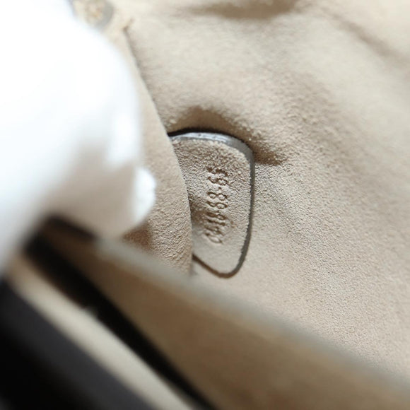 Chloe Fay Shoulder Bag Suede Beige Gold Auth gh2099