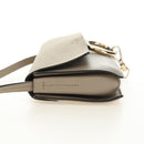 Chloe Fay Shoulder Bag Suede Beige Gold Auth gh2099-3