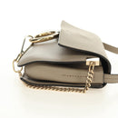 Chloe Fay Shoulder Bag Suede Beige Gold Auth gh2099-4