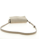 Chloe Fay Shoulder Bag Suede Beige Gold Auth gh2099-7