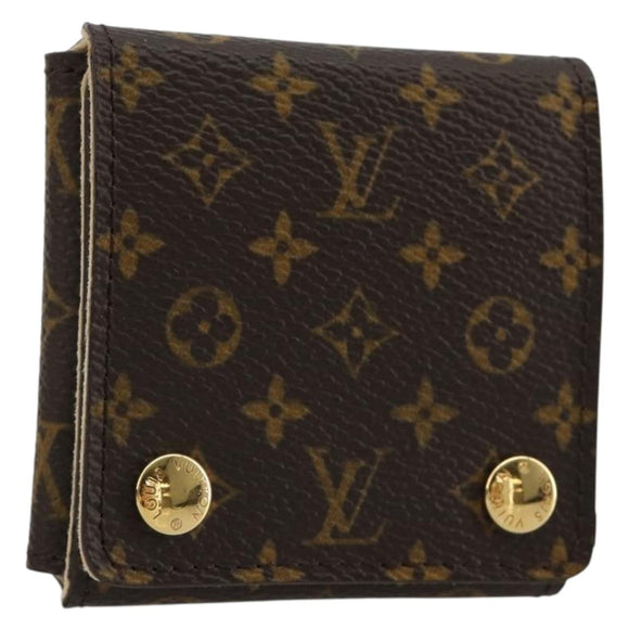 LOUIS VUITTON Monogram Jewelry case Jewelry Box LV Auth gh2101M