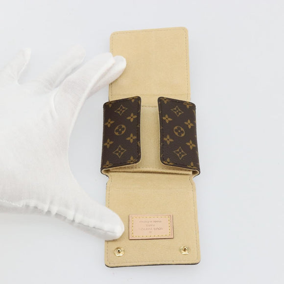 LOUIS VUITTON Monogram Jewelry case Jewelry Box LV Auth gh2101M