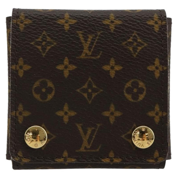 LOUIS VUITTON Monogram Jewelry case Jewelry Box LV Auth gh2101M
